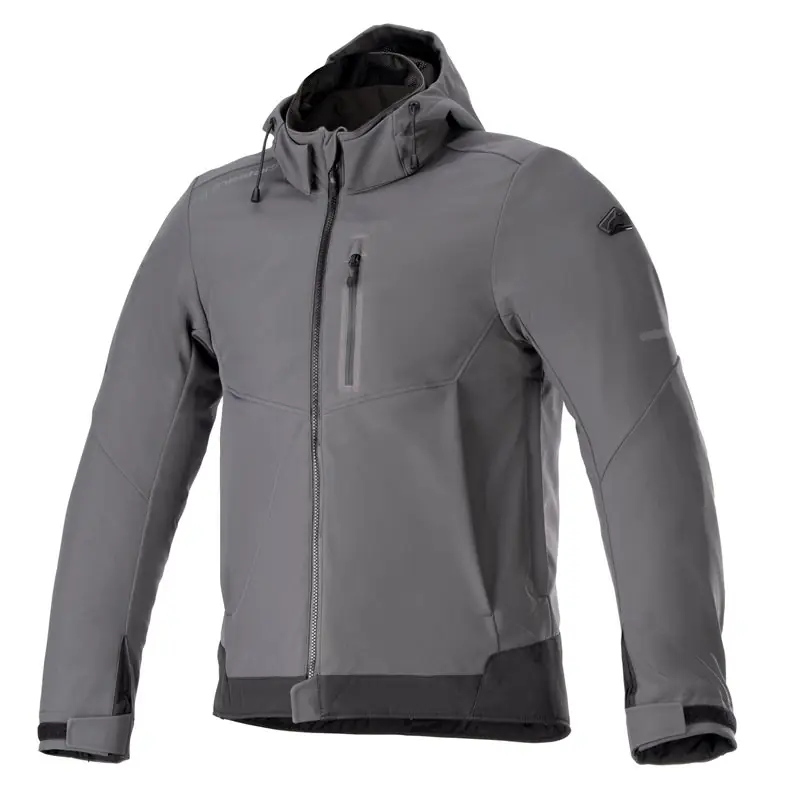 Uitverkoop Alpinestars Neo Waterproof Hoodie Tar Grey Black 9610
