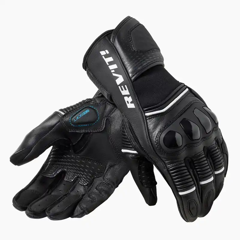 Revit Xena 4 Gloves Black White 1600 Hete Deal