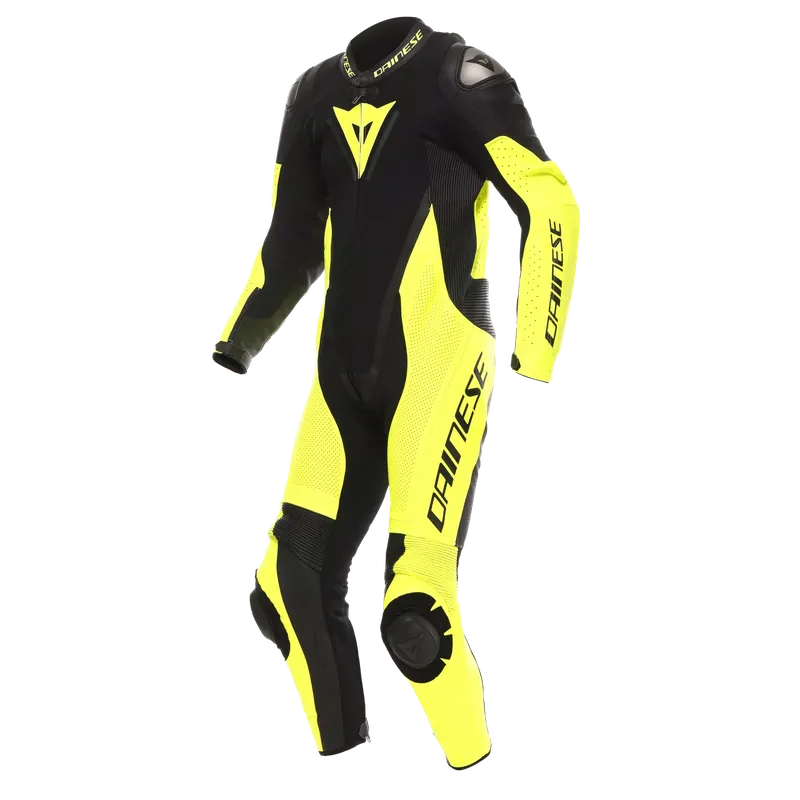 Dainese Demon Sprint Perforated 1pc Suit Black Yellow Fluo Z18 Fabrieksprijs
