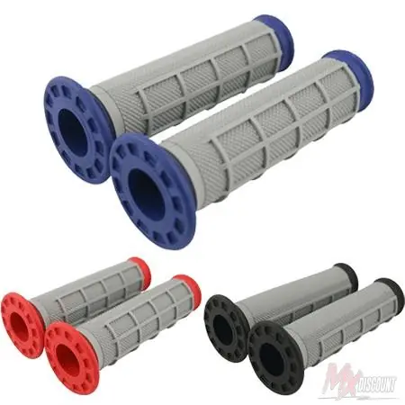 Laatste Versie Renthal Handvatten Dual Compound half waffle Blauw