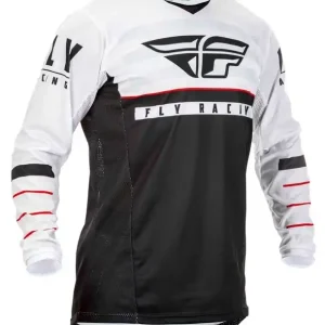 Actieprijs Motokrosový dres FLY Racing Kinetic K120 2020 černo-bílo-červený - II. jakost