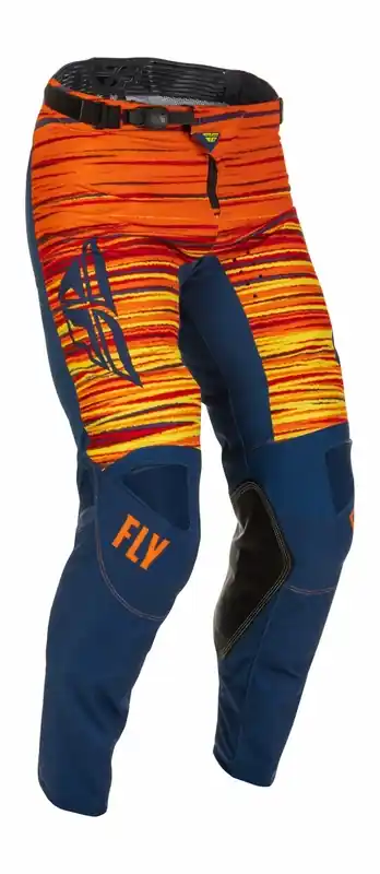 Finale Uitverkoop Motokrosové kalhoty FLY Racing Kinetic Wawe 2022 modro-oranžové