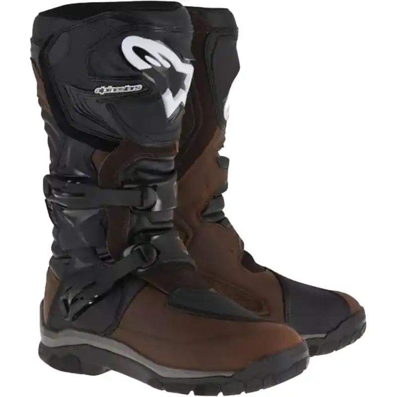 Alpinestars Corozal Adventure Geolied Drystar Bruin en Zwart Motorfiets Laarzen Finale Uitverkoop