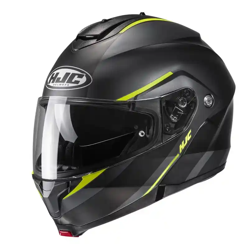 Actieprijs Vyklápěcí přilba na motorku HJC C91 Tero MC3HSF šedo-fluo žlutá
