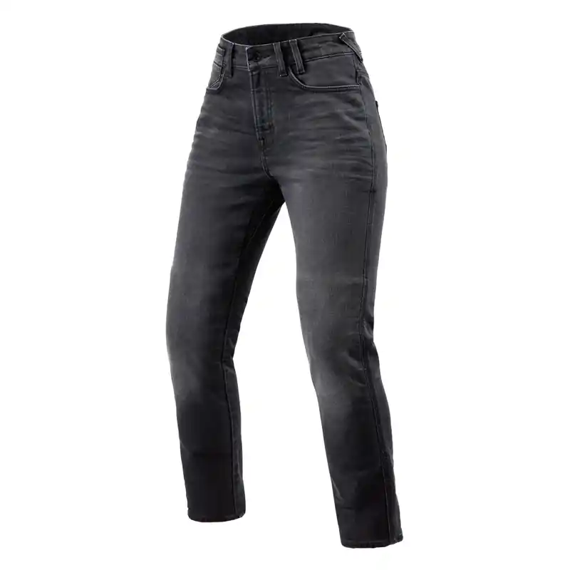 Dames Revit Victoria 2 SF grijze motorjeans W24/L32 Direct Beschikbaar