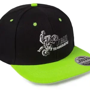 Wheelie cap zwart-groen uitverkoop Hoge Kwaliteit