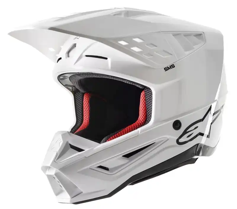 Alpinestars S-M5 Solid Motorcross Helm Wit XS Nieuw