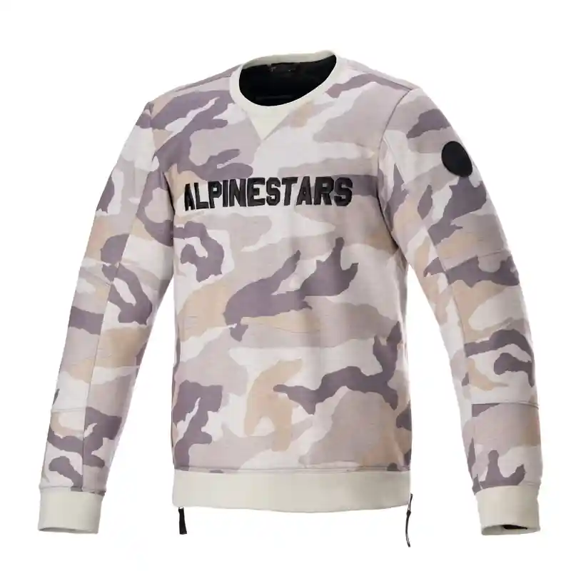 Alpinestars Legit Crew Fleece motortrui licht camouflagegrijs Lage Kosten