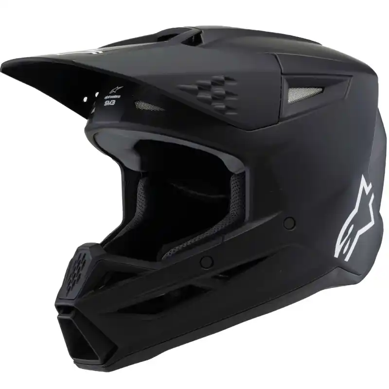Alpinestars S-M3 Solid Kindercrosshelm Matzwart S Direct Verzonden