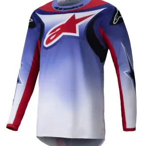 Beste Prijs Alpinestars Fluid Wurx fluo paars-rood motorcross shirt