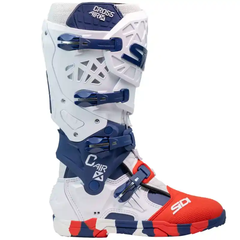 SiDi Crossair X motorlaarzen wit-blauw-rood 39 Direct Verzonden