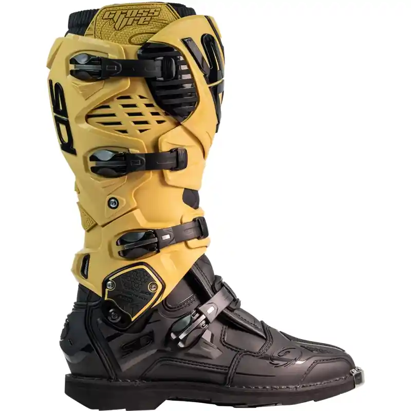 SiDi Crossfire 3 motorlaarzen goud en zwart Gratis Retour