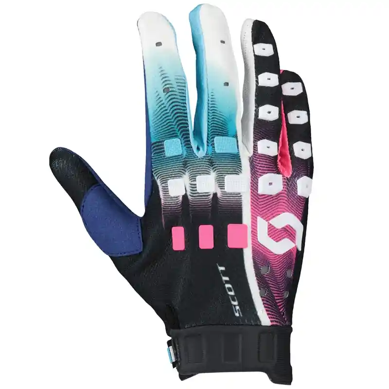 Direct Beschikbaar Motorcross handschoenen SCOTT Podium PRO blauw-roze
