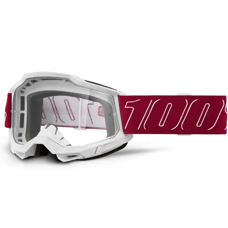 100% Accuri 2 Redline crossbril met helder plexiglas Populair
