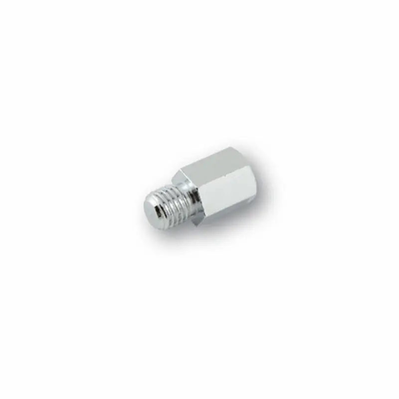 Adapter voor Highsider Smart spiegel van rechtse schroefdraad M8 naar rechtse schroefdraad M10, chroom Dagaanbieding