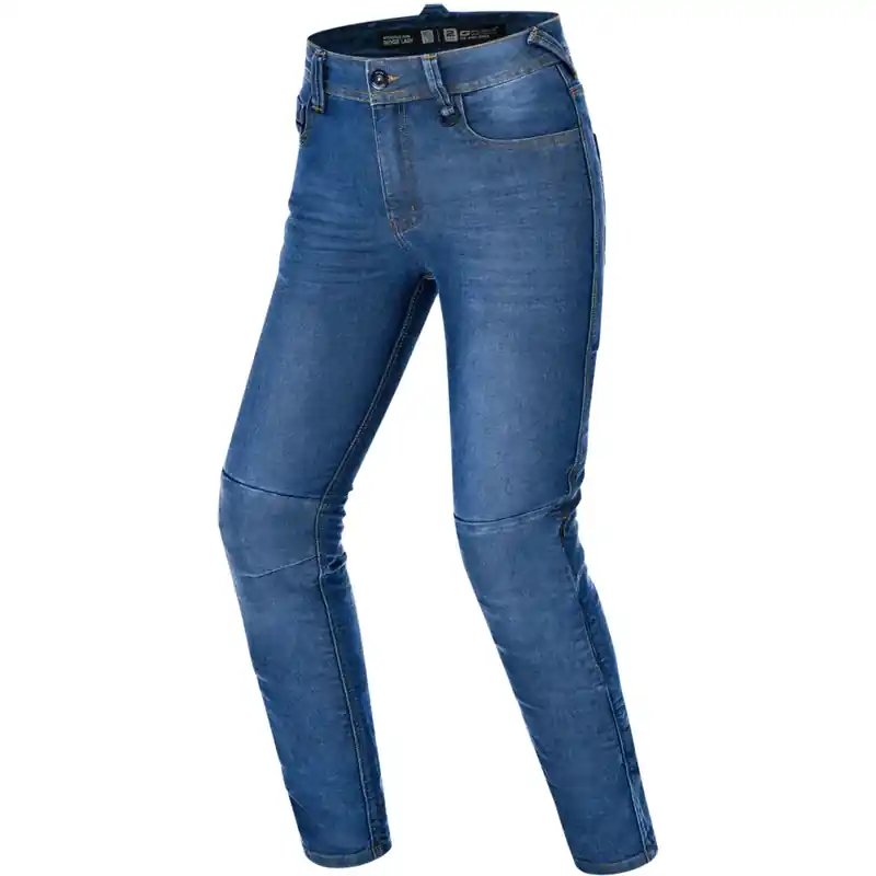 Aanbieding Shima Ridge dames motorjeans verlengd blauw W24/L32