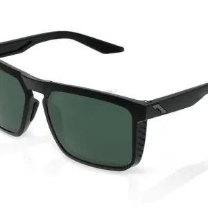 Zonnebril 100% RENSHAW zwart (groene glazen) Premium