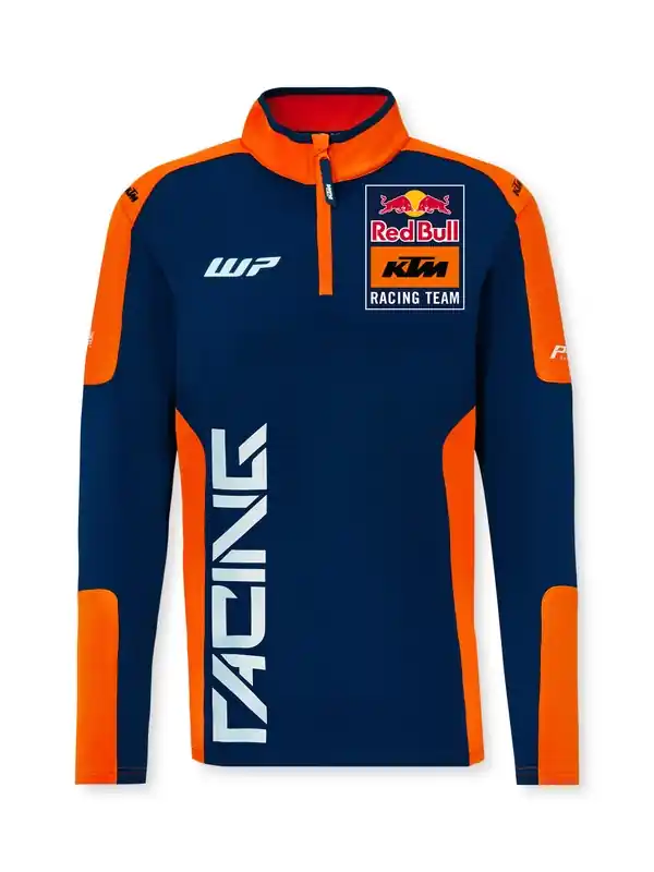 KTM Replica Team Half Zip Sweater Blauw en Oranje uitverkoop Premium