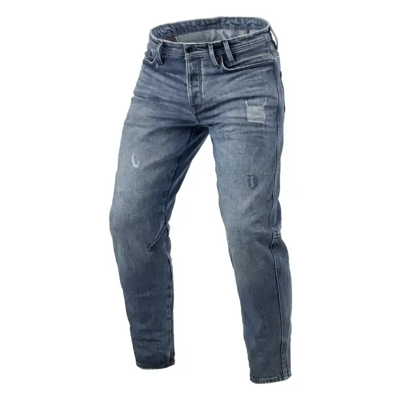 Lage Kosten Revit Rilan TF Mid Vintage Blue Cropped Motorcycle Jeans W28/L32