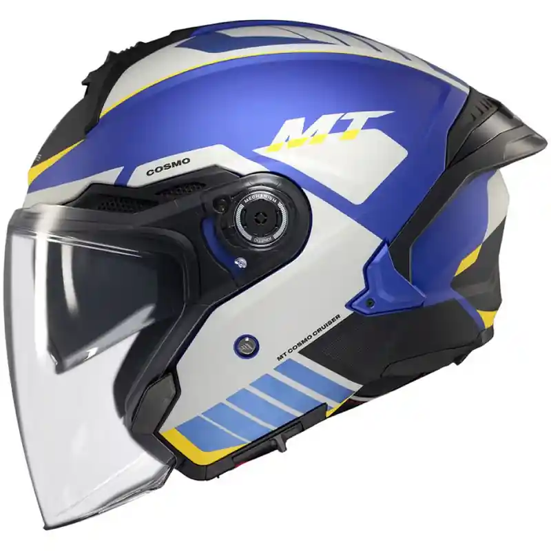 MT Cosmo SV Cruiser open helm mat blauw-zwart-grijs Fabrieksprijs
