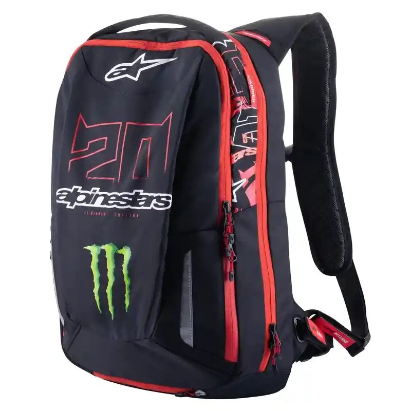 Rugzak Alpinestars City Hunter Monster FQ20 zwart-rood-wit-groen Hete Deal