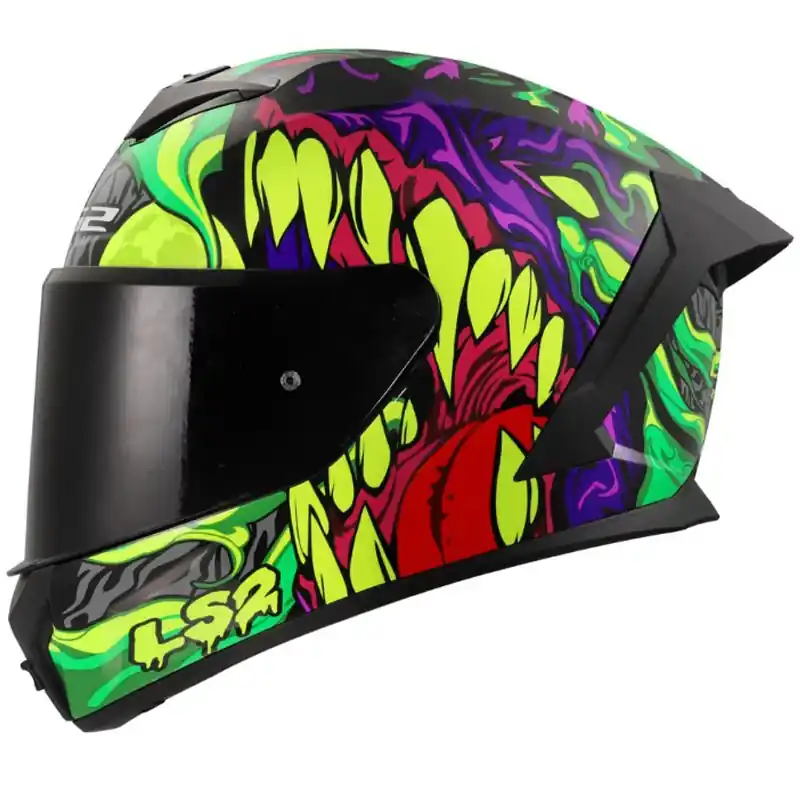 LS2 FF820 Rapid III Lycant integraal motorhelm glanzend paarsgroen 2XS Populair
