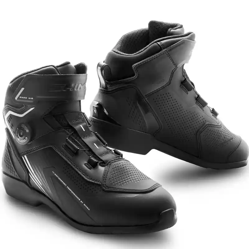 Uitverkoop Shima Enzo Air motorlaarzen zwart-wit 41