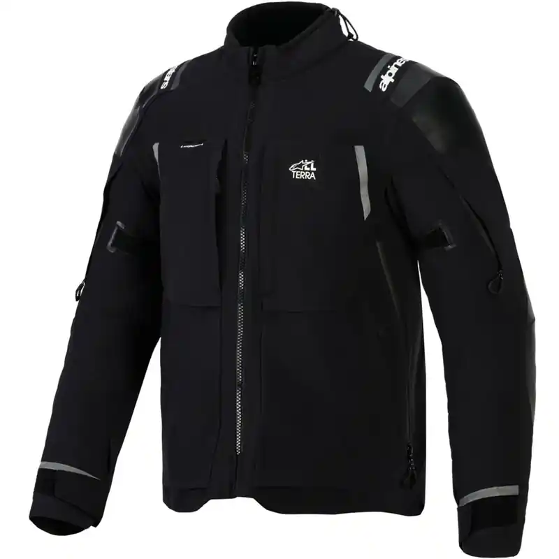 Alpinestars Andes PRO Drystar XF motorjas zwart-donkergrijs S Uitverkoop