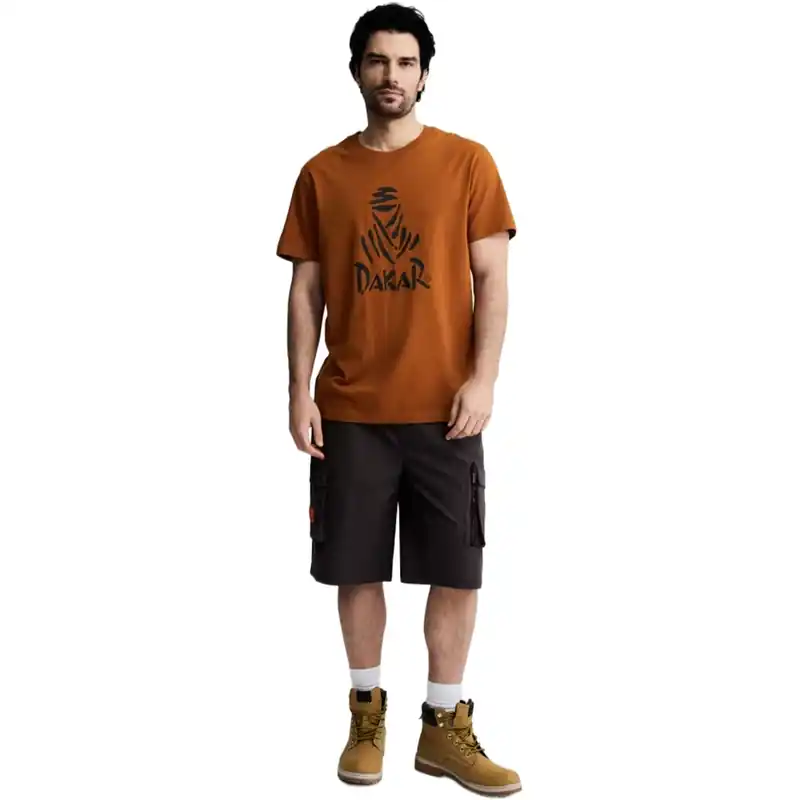 Dakar Logo 263 T-shirt bruin S Laatste Kans