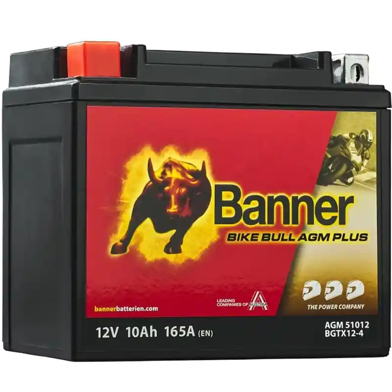 AGM-accu Banner Bike Bull AGM PLUS AGM PLUS 510 12 / BGTX12-4 - GTX12-4 Korting
