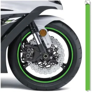 Laatste Versie Reflecterend velglint Print fluogroen