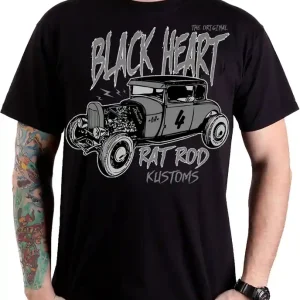 Pánské triko Black Heart Rat Rod Kustom výprodej Beperkt Aanbod