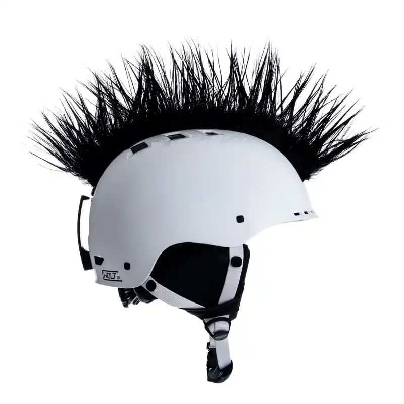 Beperkt Aanbod Wiggystyle Mohawk Helm Helm Zwart