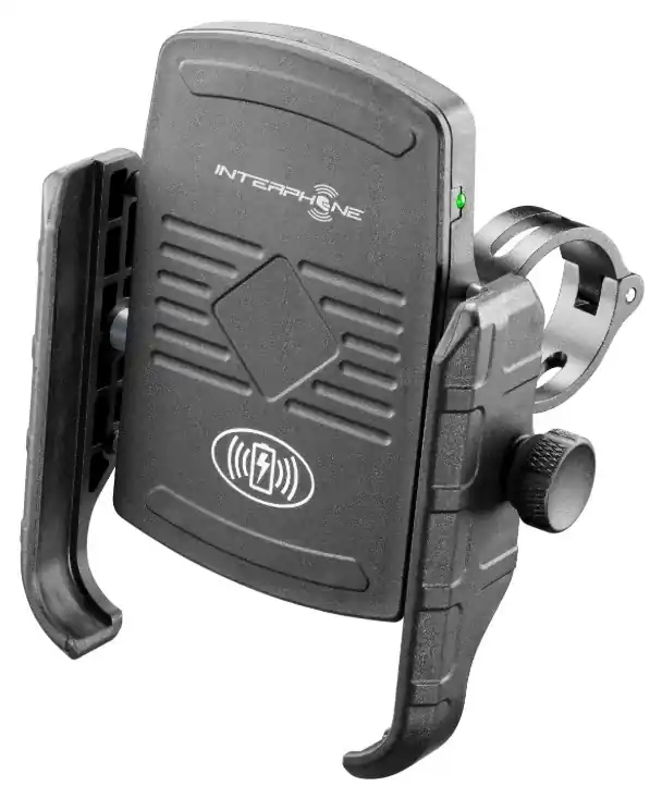 Must-Have Universele mobiele telefoonhouder Interphone Motocrab met draadloos opladen