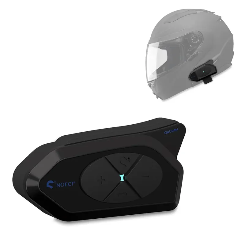 Motorhelm intercom met headset Tourtecs GoCom4 Bluetooth communicatiesysteem met headset IP65 wireless Aanbieding
