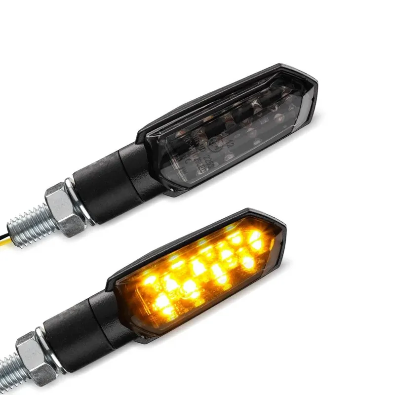 Knipperlichten LED / Richtingaanwijzers universal TX10 2 stuk getint zwart Weekendaanbieding
