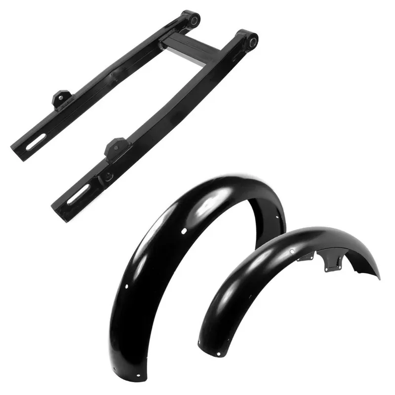 Set: Tuningbox swingarm geschikt voor Simson S51 S50 S53 S70 S83 verstevigd + spatbord voor + achter passend voor Simson S50/S51/S70 WP1 zwart Shop Nu