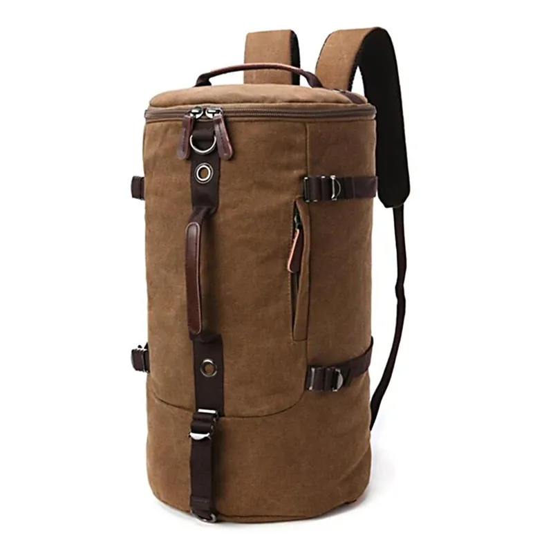 Premium Rugzak Canvas Craftride VG8 bagagerol Vintage 35L bruin
