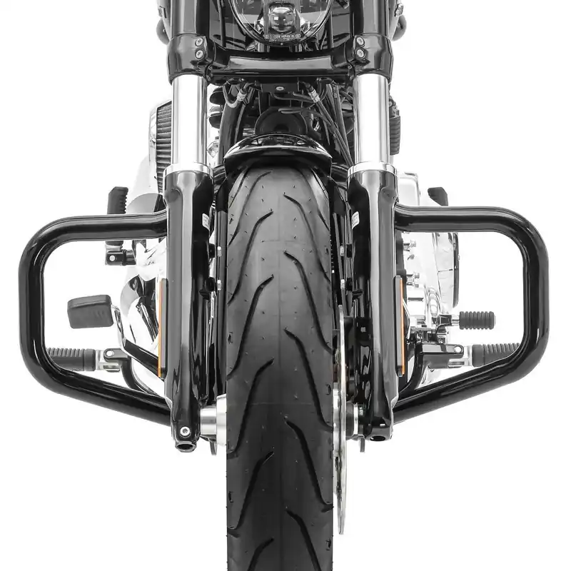 Superprijs Valbeugel Mustache passend voor Harley Davidson Softail 18-26 zwart Craftride