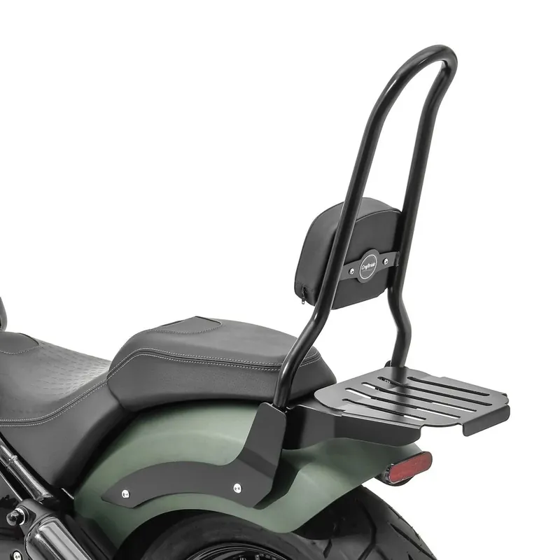 Sissybar XL3 compatibel met Indian Chief Bobber Dark Horse 21-26 met bagagedrager zwart Craftride Veilige Betaling
