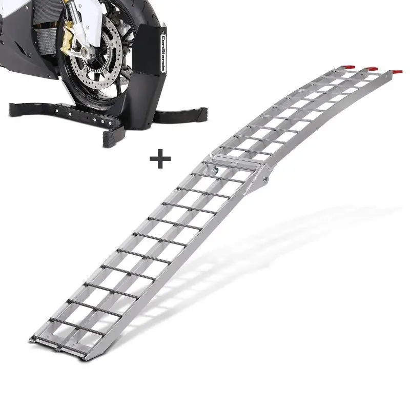 Motor Oprijplaat aluminium CS2 set met Inrijklem Easy Plus opvouwbaar max. 340kg Express Levering
