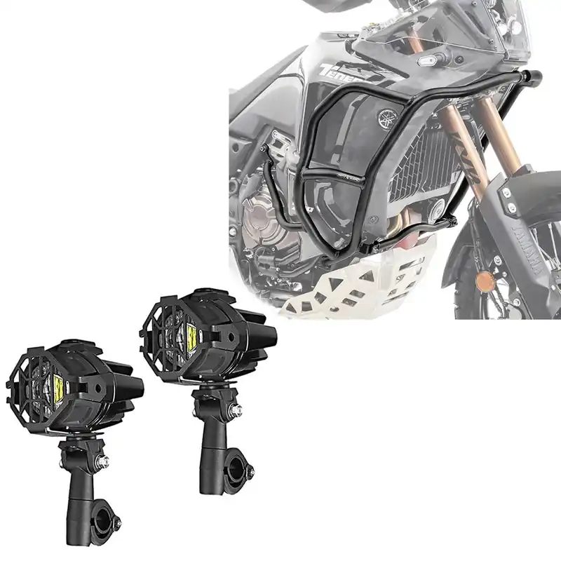 Beperkte Voorraad 2x LED mistlampen S22X + valbeugel passend voor Yamaha Tenere 700 World Raid 22-24