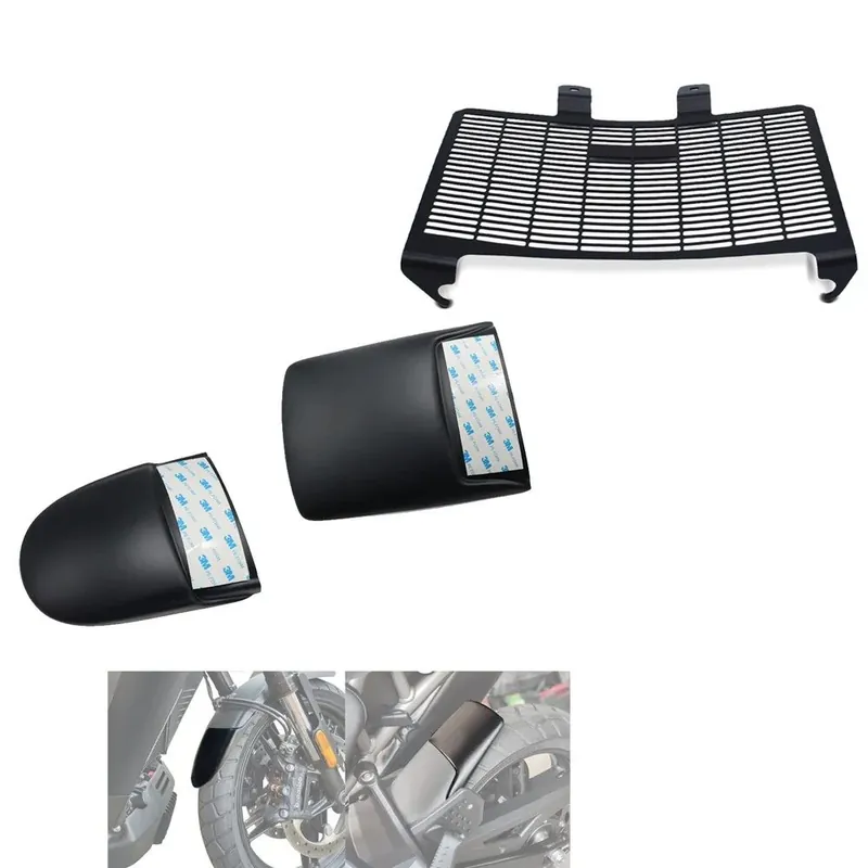 Set: Uitbreiding geschikt compatibel met Harley Davidson Pan Amerika 1250 21-26 compatibel met Achterspatbord + Radiator dekking / Grille geschikt compatibel met Harley Davidson Pan Amerika 1250 21-26 KG1 Uitverkoop