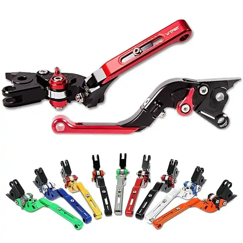 Laatste Versie Remhendel en Koppelingshendel Vario 3 compatibel met Suzuki GSX-R 1000 05-06 V-Trec Hendelset opvouwbaar en lengte verstelbaar
