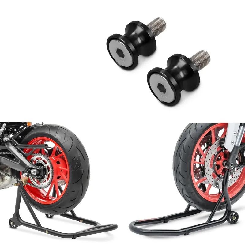 Uitverkoop Set Paddock stand voorwiel met Paddock stand Achter Wiel En Motor Bobbins Jerez M8 ConStands