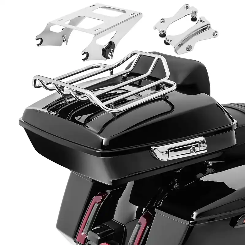 Snelle Levering Set Topkoffer Razor voor Harley Davidson Street Glide 14-26 met Topcase Drager en Docking-Kit Craftride RZ19