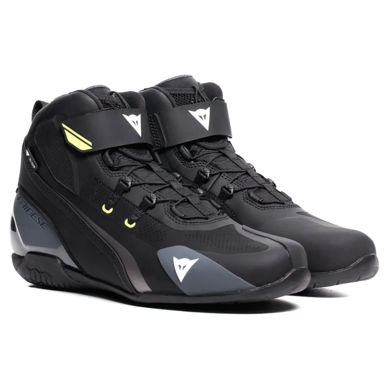 Dainese Herian D-WP Motorschoenen Zwart-Wit-Fluor 46 Nieuw