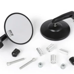 Express Levering Spiegel Set Moto Nostra 1400 Lenkerenden Aluminium Ø=95mm mat zwart geanodiseerd E-Kennzeichnung