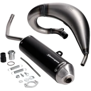 Uitlaat Tecnigas E-NOX EVO Steel voor Derbi Senda 00-, Aprilia RX, SX, Gilera RCR, SMT Weekendaanbieding