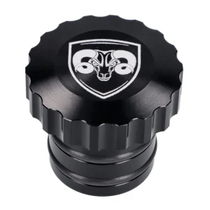 Tankdop 66Heroes Aluminium zwart, Metaal-Tank voor Piaggio Ciao, Bravo Brommer Beste Prijs